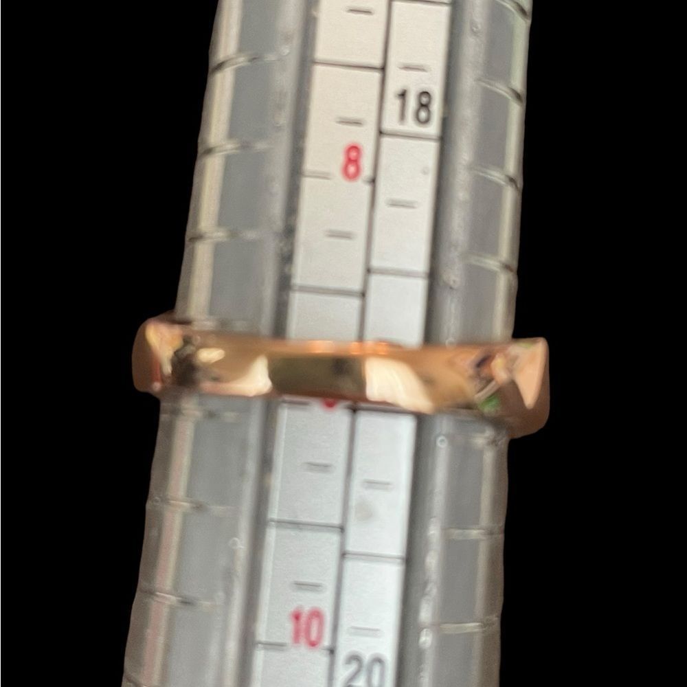 18K ROSE‎ GOLD FILLED AMETHYST RING, SZ 9 - Picture 4 of 4